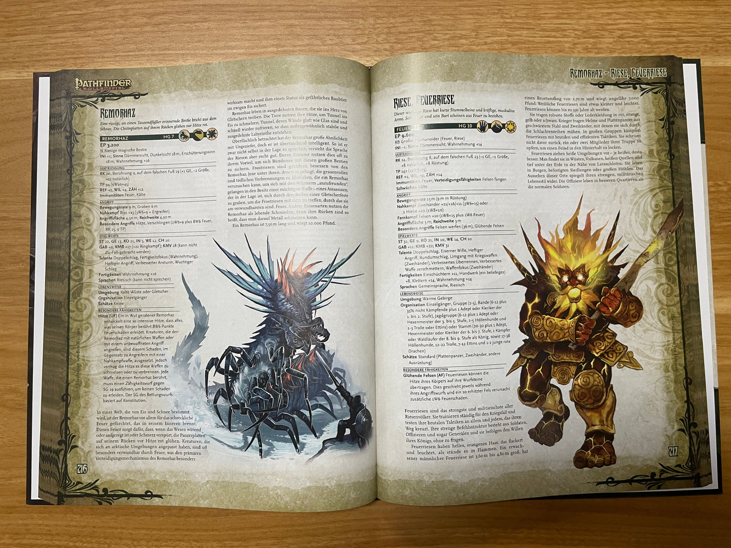 Pathfinder 2 Edition Monsterhandbuch Rollenspiel Bestiarium