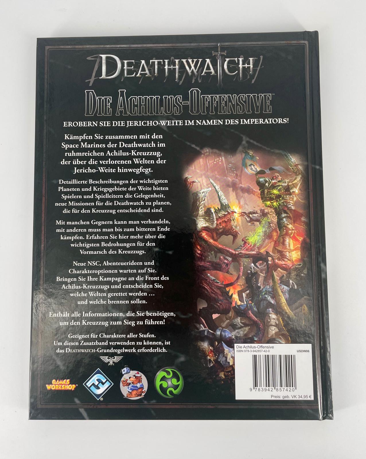 Warhammer 40k: Deathwatch - Die Achilus-Offensive Quellenband RPG Deutsch NEU