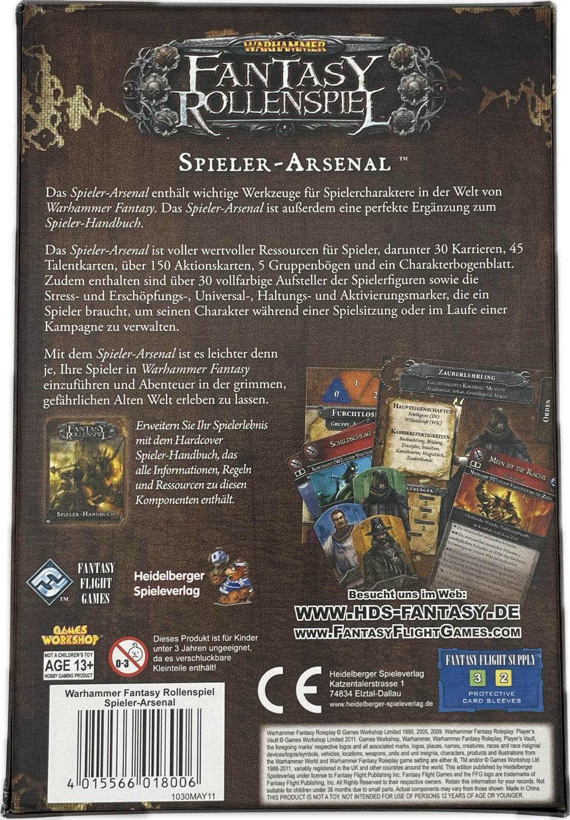 Warhammer Fantasy Rollenspiel Spieler Arsenal