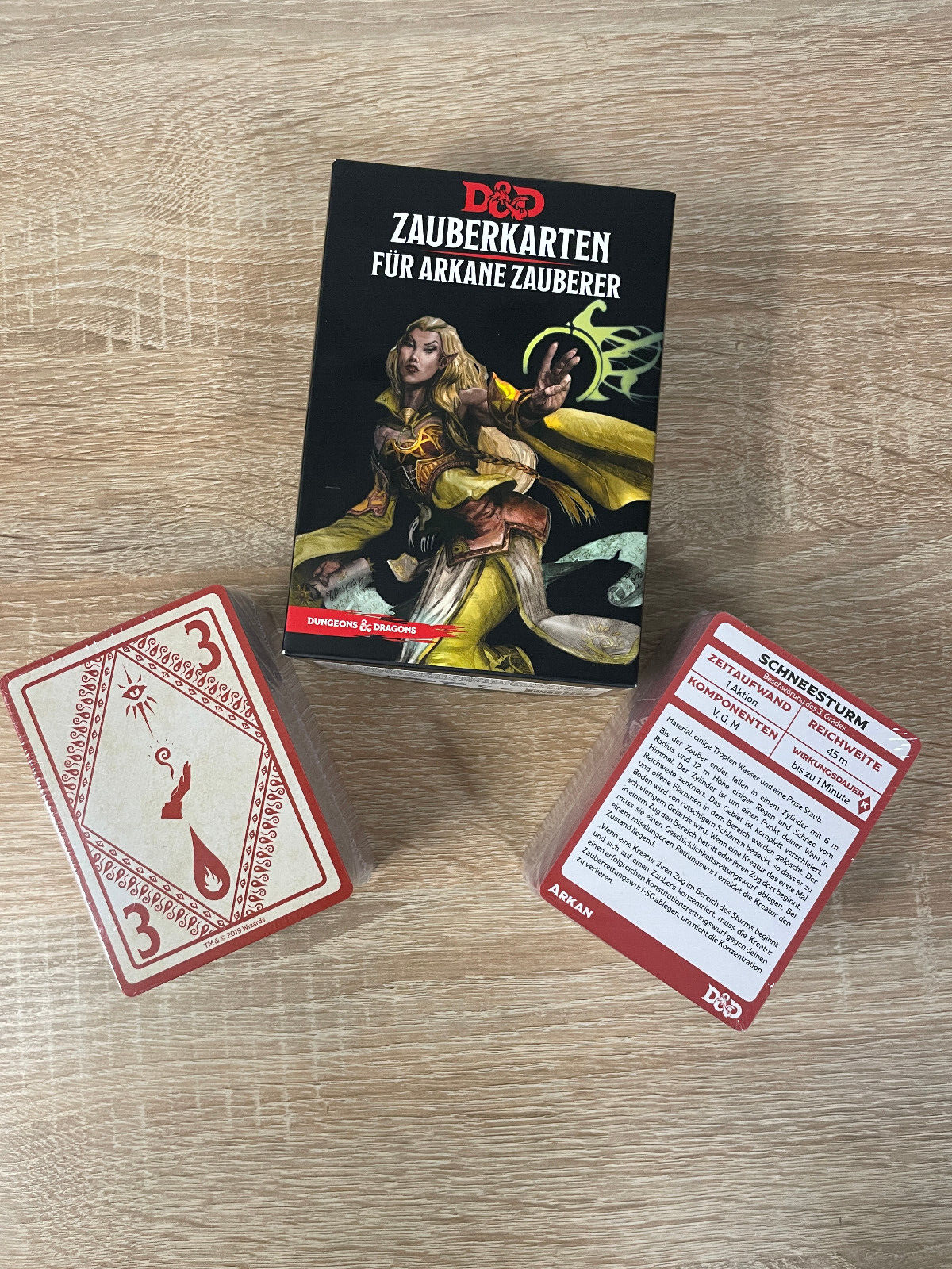 Dungeons & Dragons Zauberkarten für Arkane Zauberer - Sammlerstück