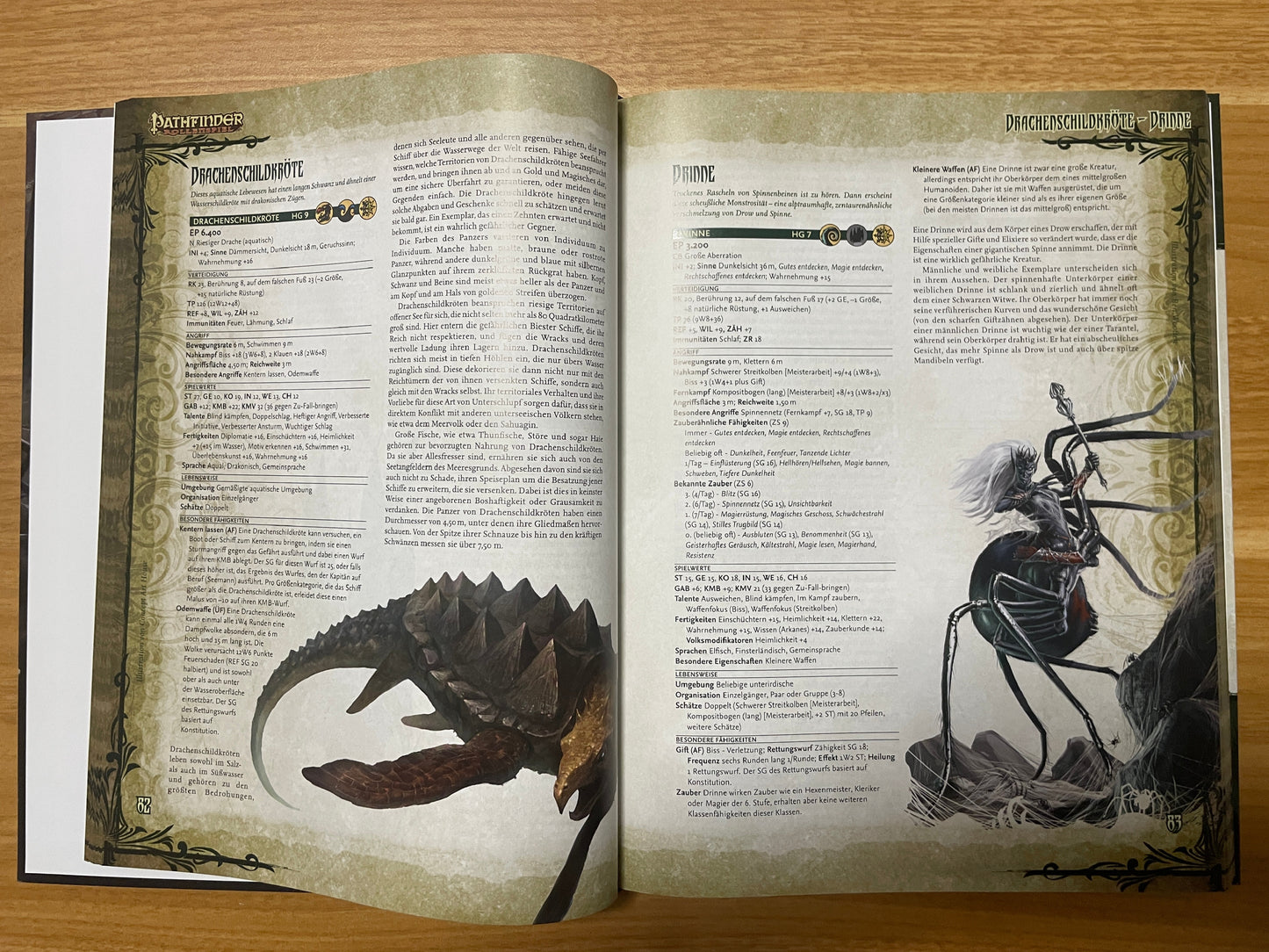 Pathfinder 2 Edition Monsterhandbuch Rollenspiel Bestiarium