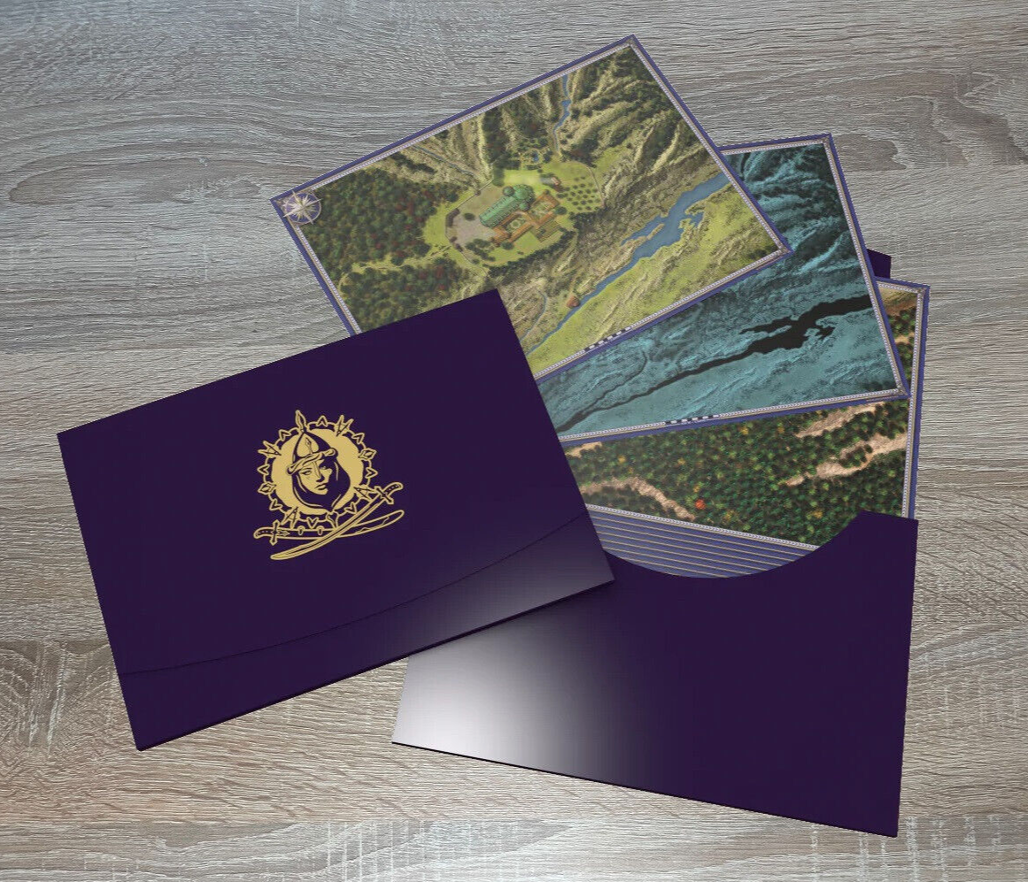 Jannasaras Kartentasche Goldene & Silberne Mappe