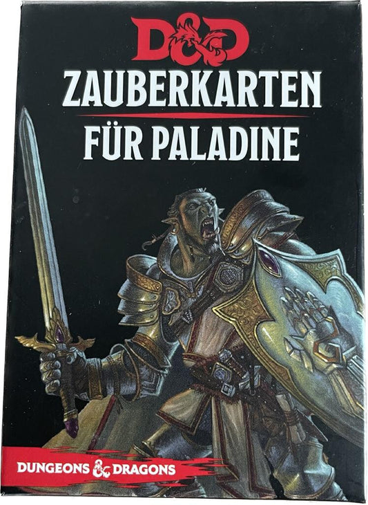 Dungeons & Dragons Zauberkarten für Paladine - D&D Zusatzkarten