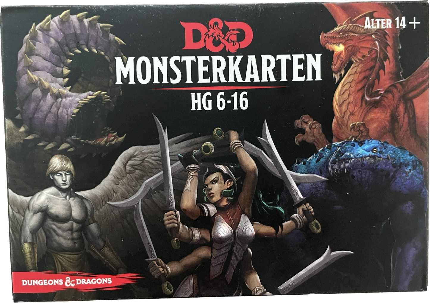 Dungeons & Dragons Monsterkarten HG 6-16 - D&D Zusatzkarten